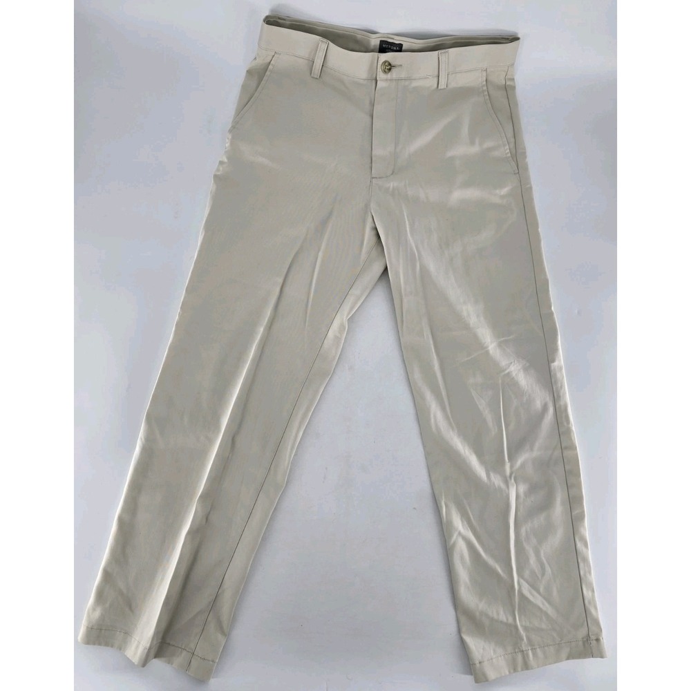 Merona Ultimate Straight Leg Chino Pants Men's 32x30 Tan Flat Front -SEE PICS